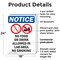 Signmission No Food Or Drink Allowed, 18 in W x Rectangle, Plastic OS-2PACK-NS-P-1824-V-14579 - alternate 4